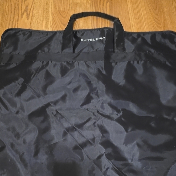 Suitsupply Black Quilted Travel Bag Luggage - Picture 3 of 4